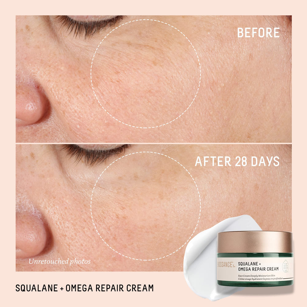 BIOSSANCE Ensemble Éclat Rapide – texture crème lisse et pénétration facile.
