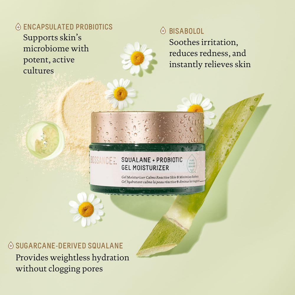 Biossance Microbiome Équilibre Peau: soutien à la barrière naturelle.