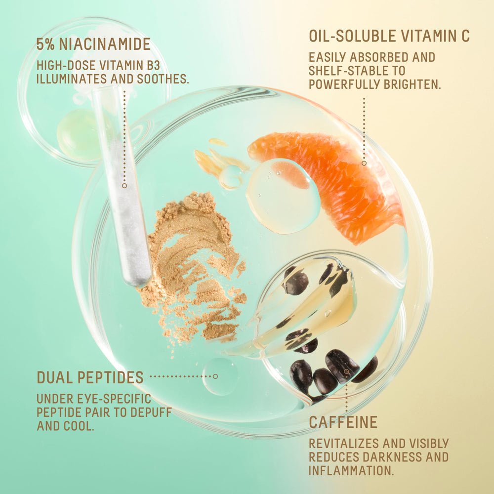 Hydratation profonde autour des yeux sans tiraillement grâce au squalane de canne à sucre.