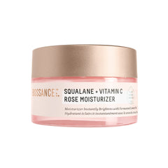 BIOSSANCE Squalane + Vitamin C Rose bouteille soin visage, hydratation lumineuse