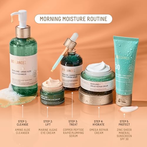 Formule Biossance adaptée à tous les types de peau sensibles.