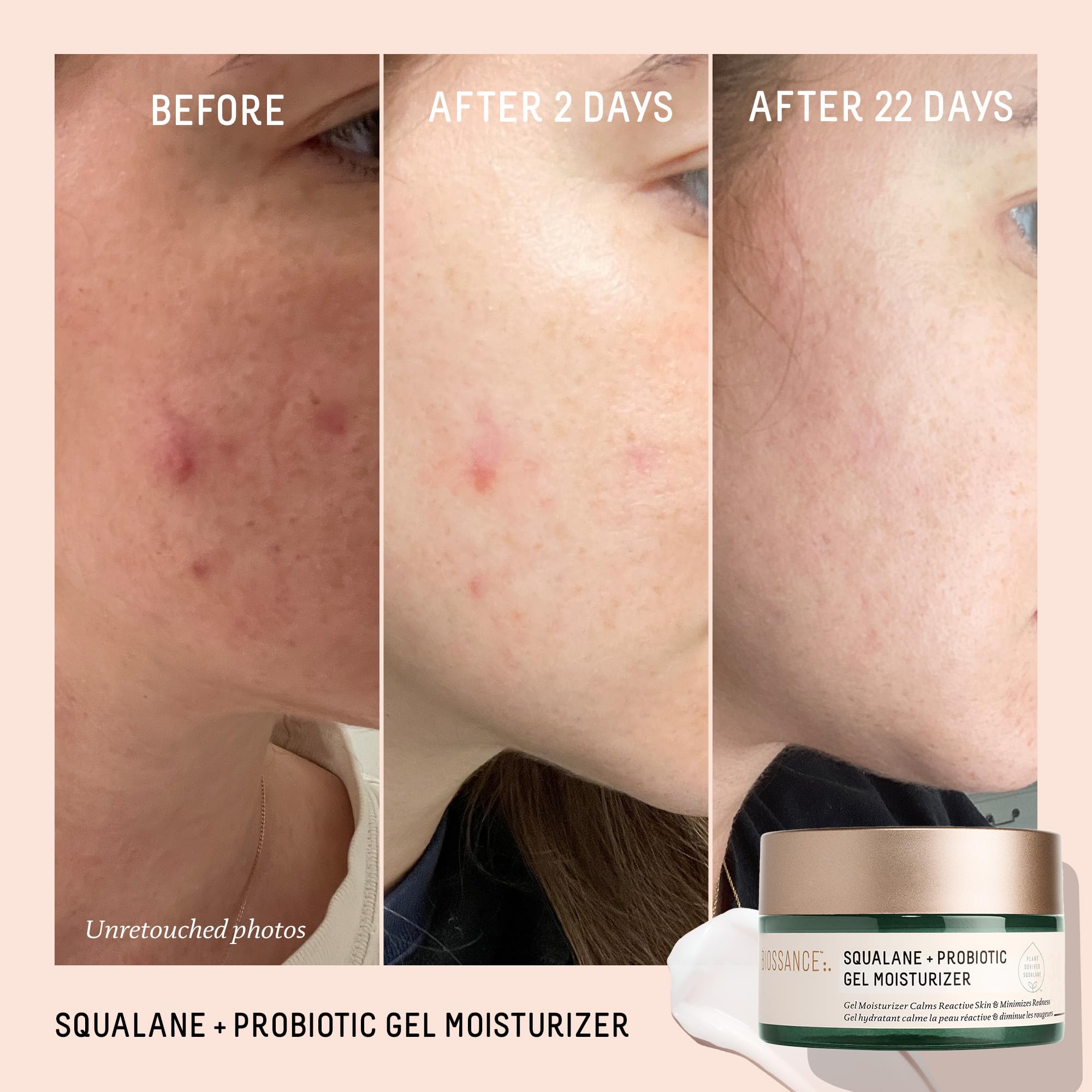 Biossance Texture Gel Léger Peau: absorption rapide et confort.