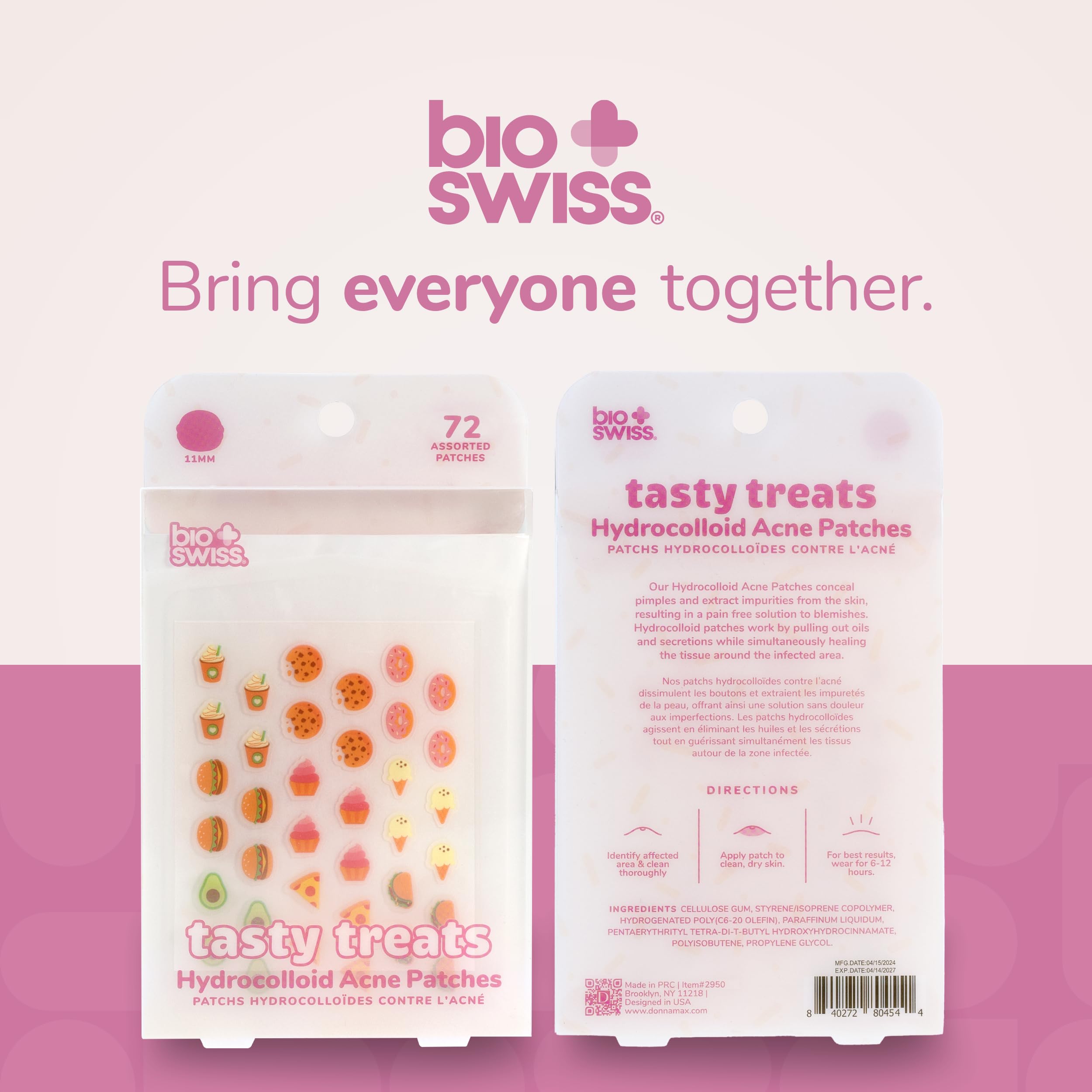 Patch BioSwiss Délices hamburger : couvrance fiable pour une peau plus nette.