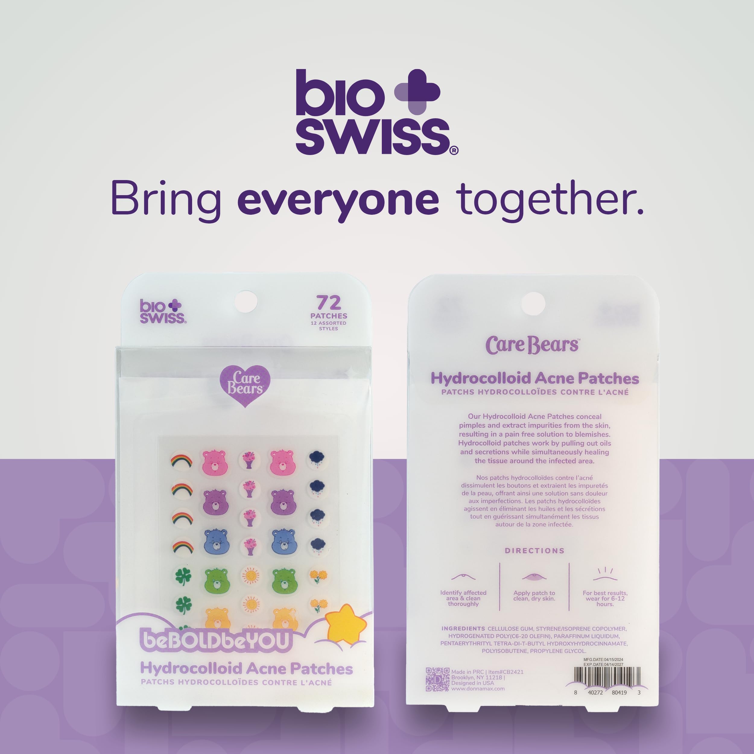 Patch hydrocolloïde BioSwiss : soin discret et effet visuel net.