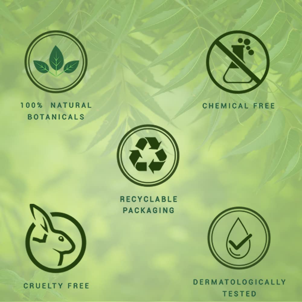 Biotique Neem Margosa: emballage durable reflétant une approche naturelle.