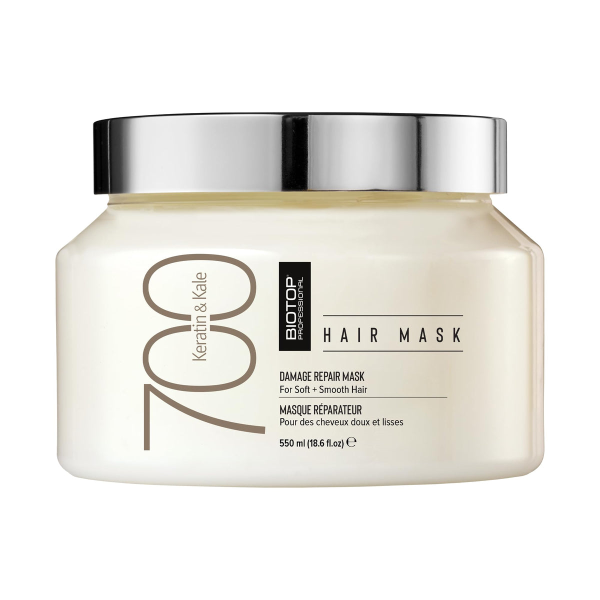 Biotop Professional 700 Kératine + Kale, pot nourrissant les cheveux rapidement