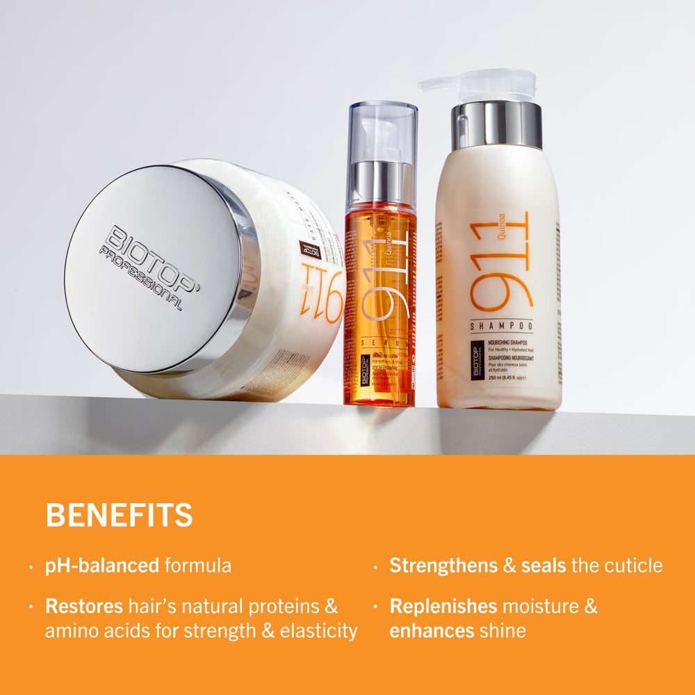 Biotop Professional 911 Quinoa masque cheveux application rapide et facile