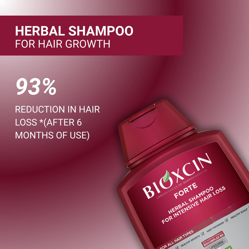 BIOXCIN Conditionneur: bouteille rouge, soin intensif des longueurs et brillance.