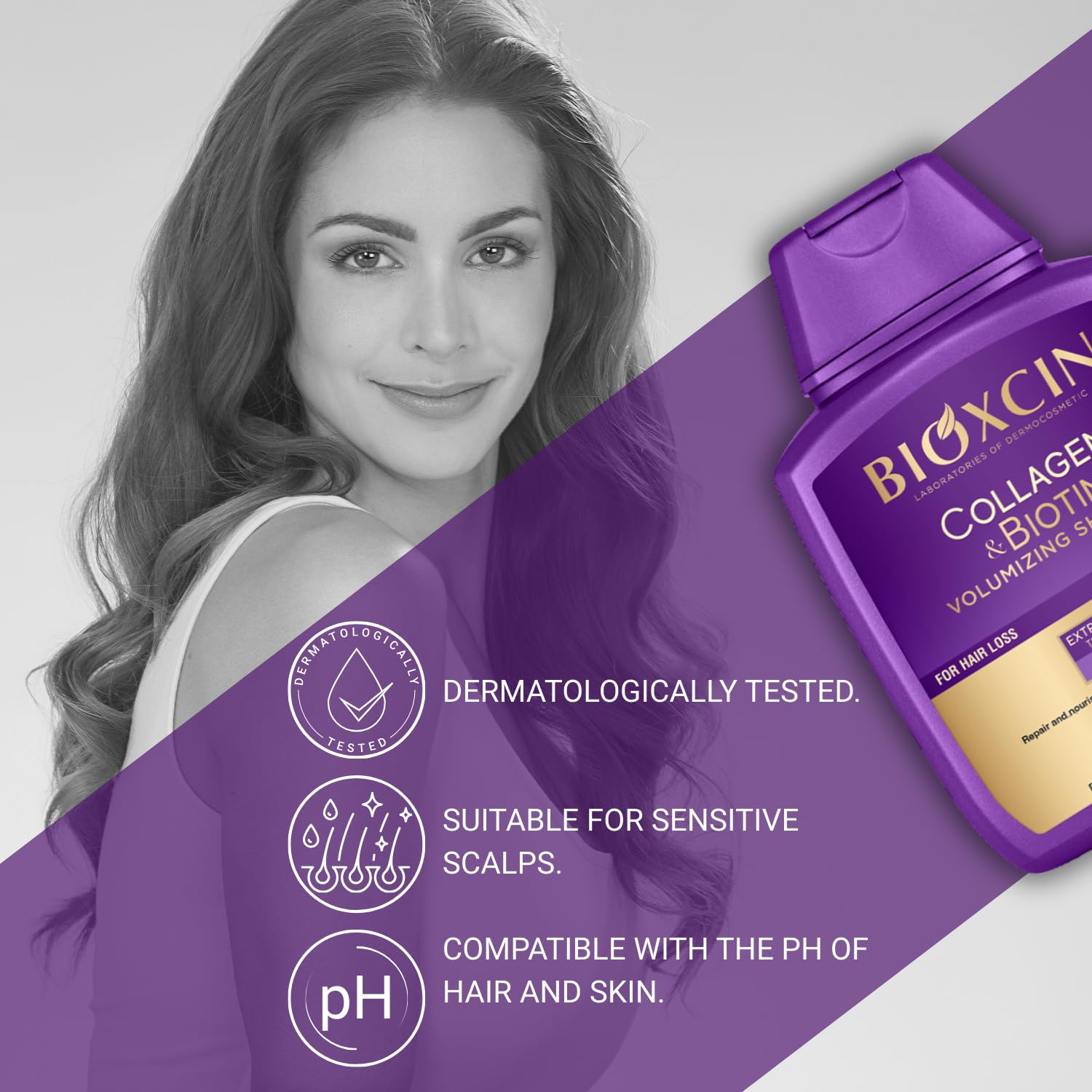 BIOXCIN Volume sur cheveux fins, impression de densité accrue