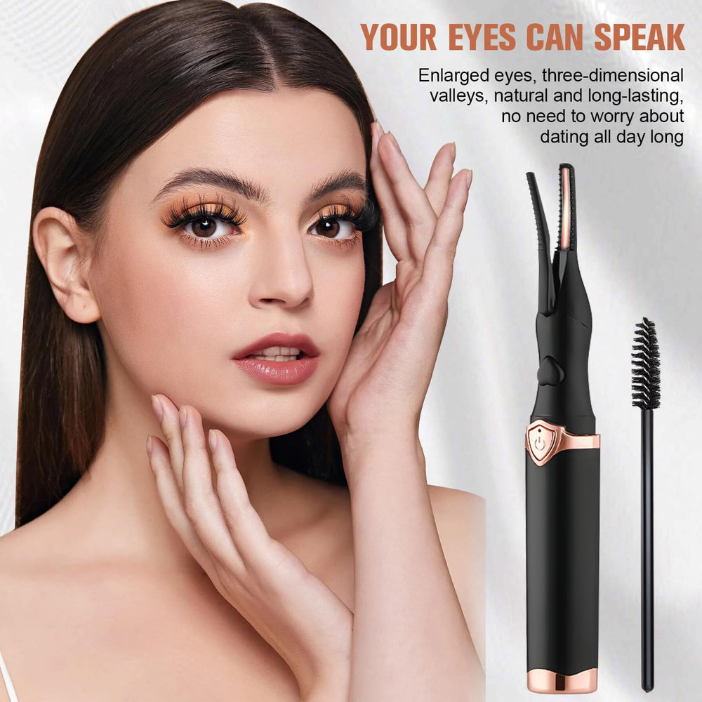 Birunwer curleur cils électrique compact avec brosse douce pour tous les regards.