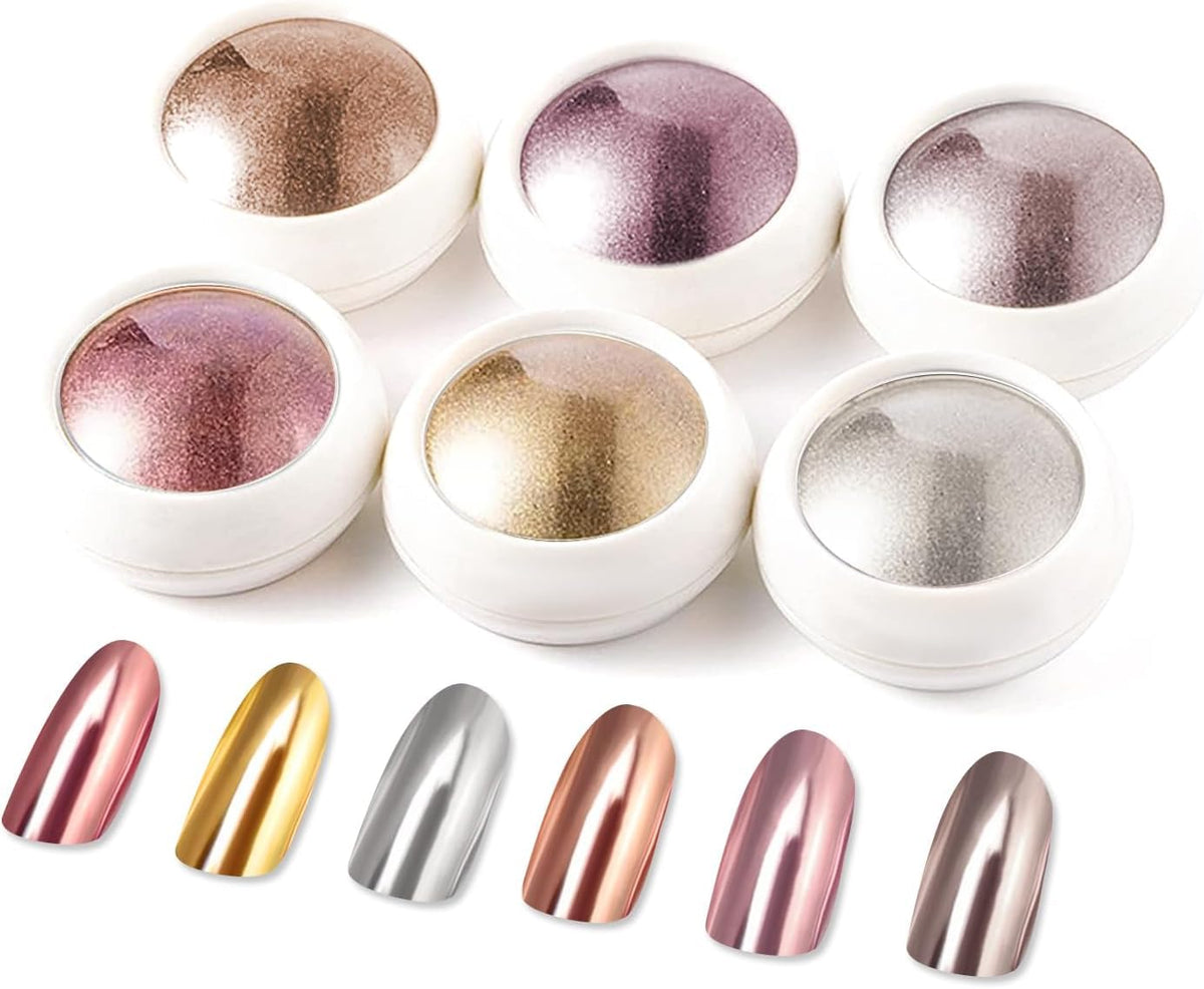 Poudre chrome or BISHENGYF pour un effet miroir durable sur les ongles