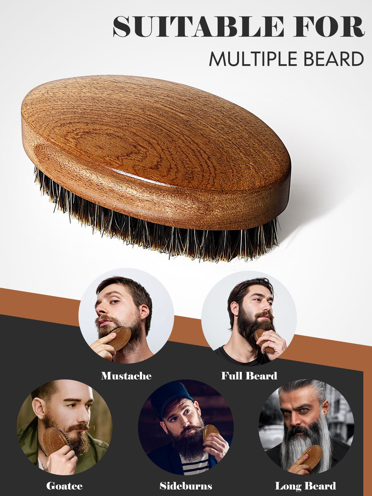 Bituemly brosse barbe compacte idéale pour voyage et retouches en déplacement.