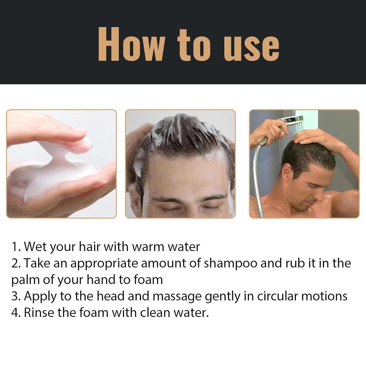Biuhorey Activateur de Racines Shampooing – emballage pratique et duo de bouteilles.