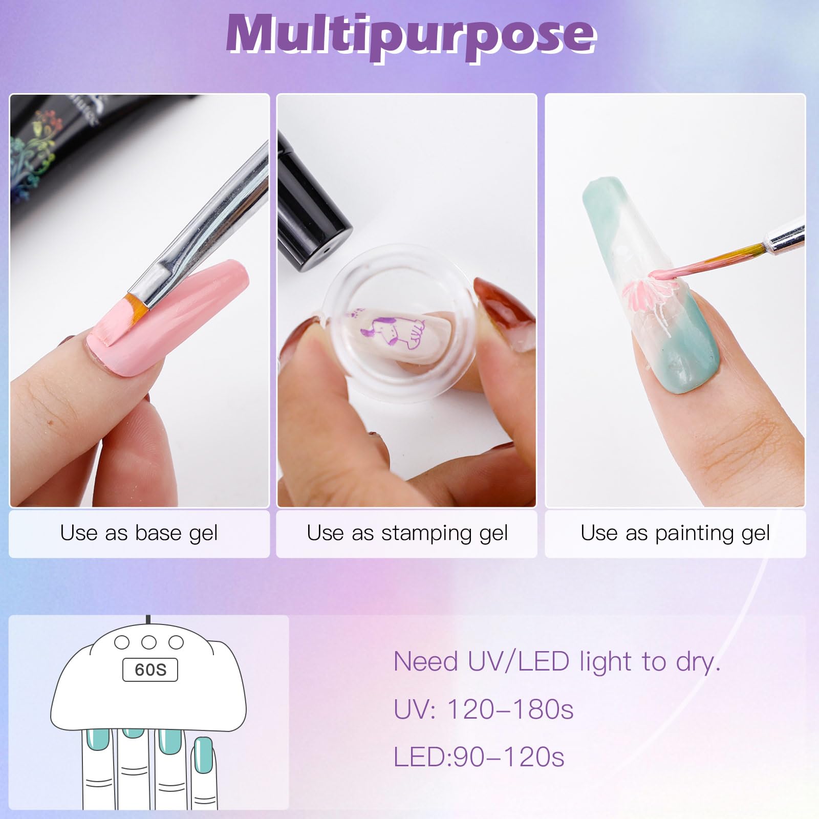 Biutee Coffret vernis stamping cadeau élégant prêt à offrir
