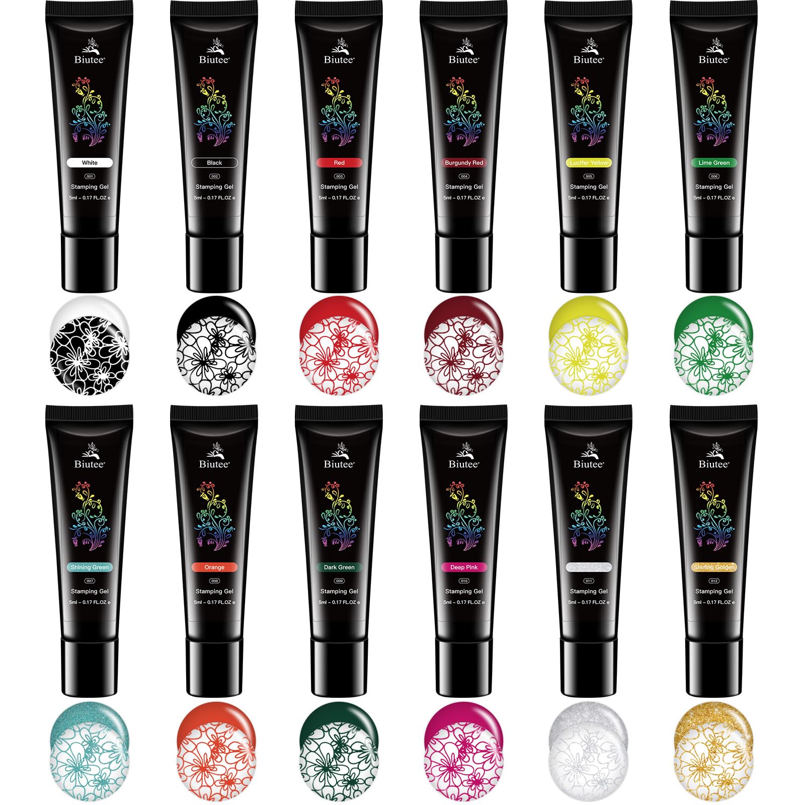 Biutee Vernis Gel Stamper durcissement LED/UV pour fixation du motif