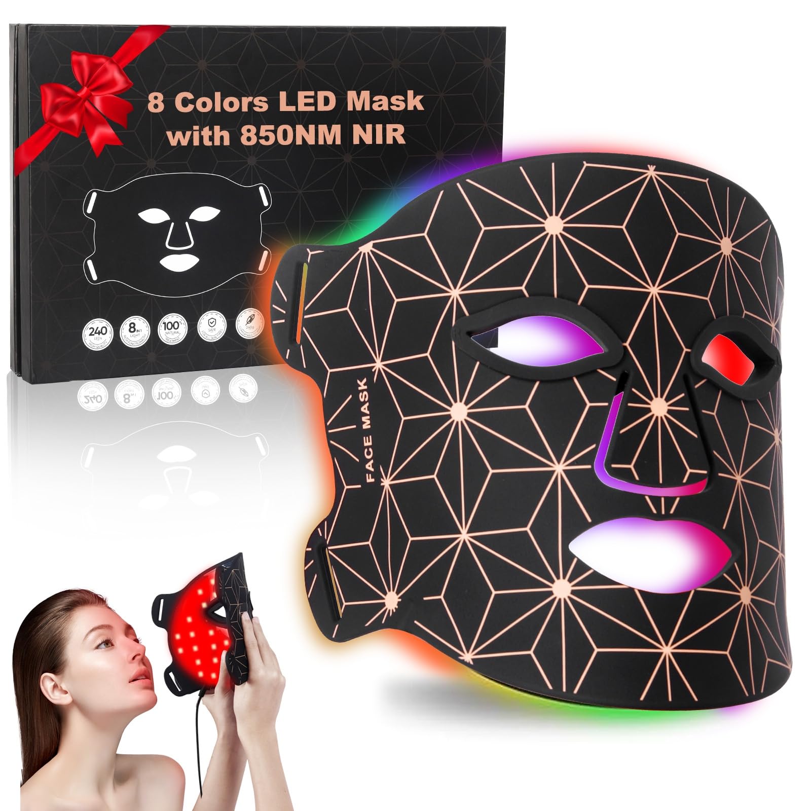 Masque biuufish avec 8 couleurs pour revitaliser la peau