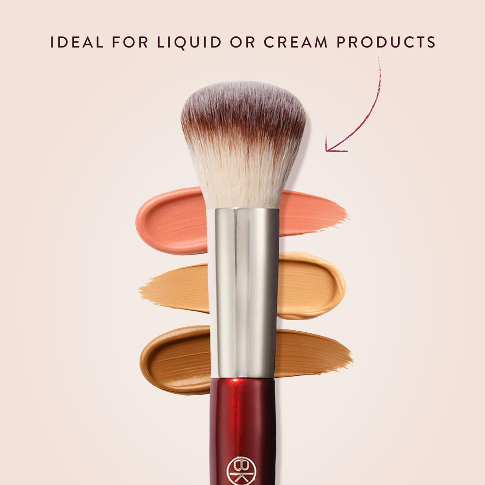 BK BEAUTY 106 pinceau fond teint, douceur ultra-dense pour un mélange rapide.