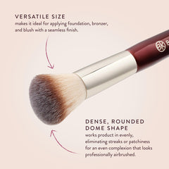 BK BEAUTY 106 pinceau polyvalent, réduit le gaspillage en déposant le fond en surface.