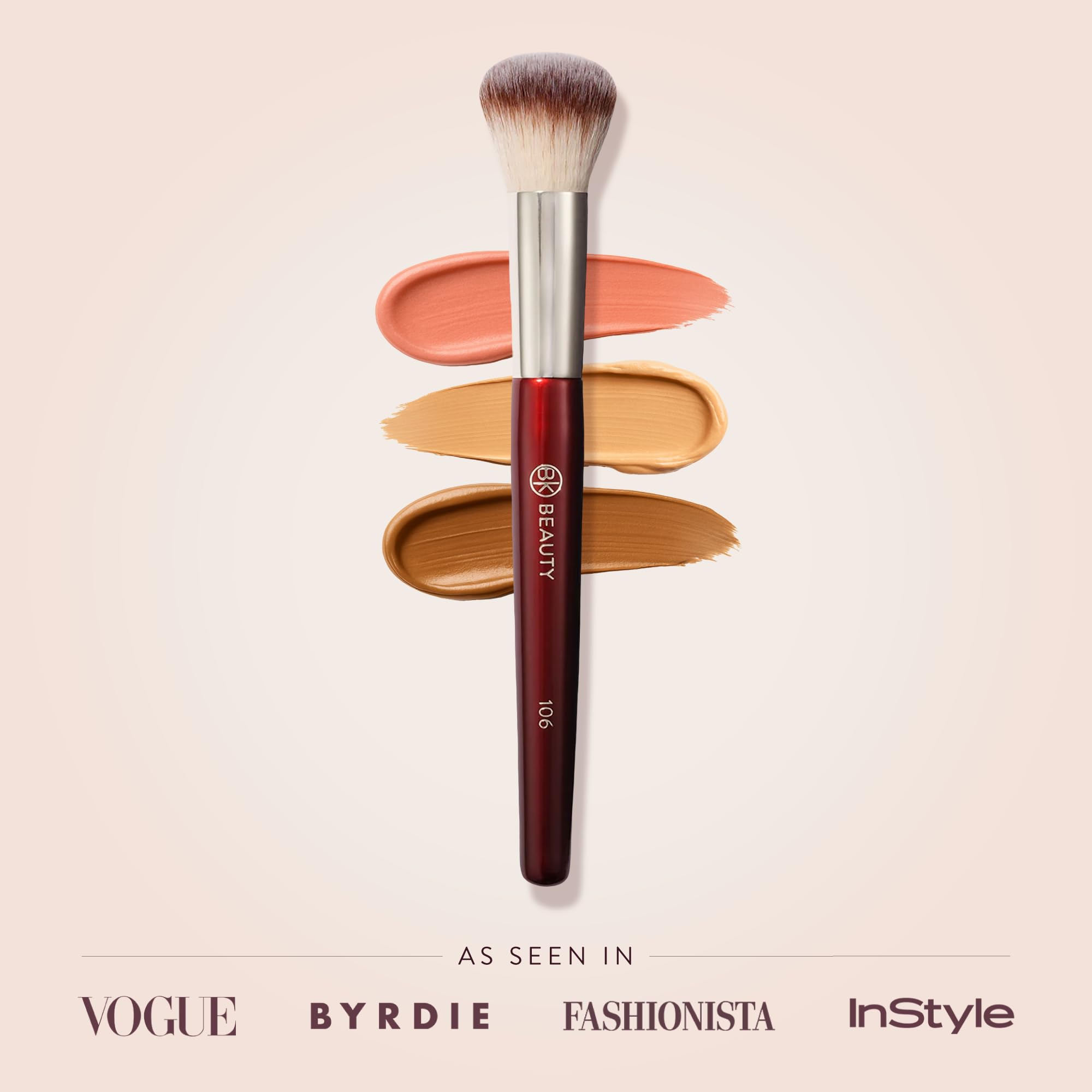BK BEAUTY 106 outil sans cruauté, sensation luxueuse et éthique lors du maquillage.