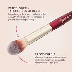 BK Beauty 108 pinceau poudre douceur fibres vegan – douceur sans tiraillement pour la peau délicate.