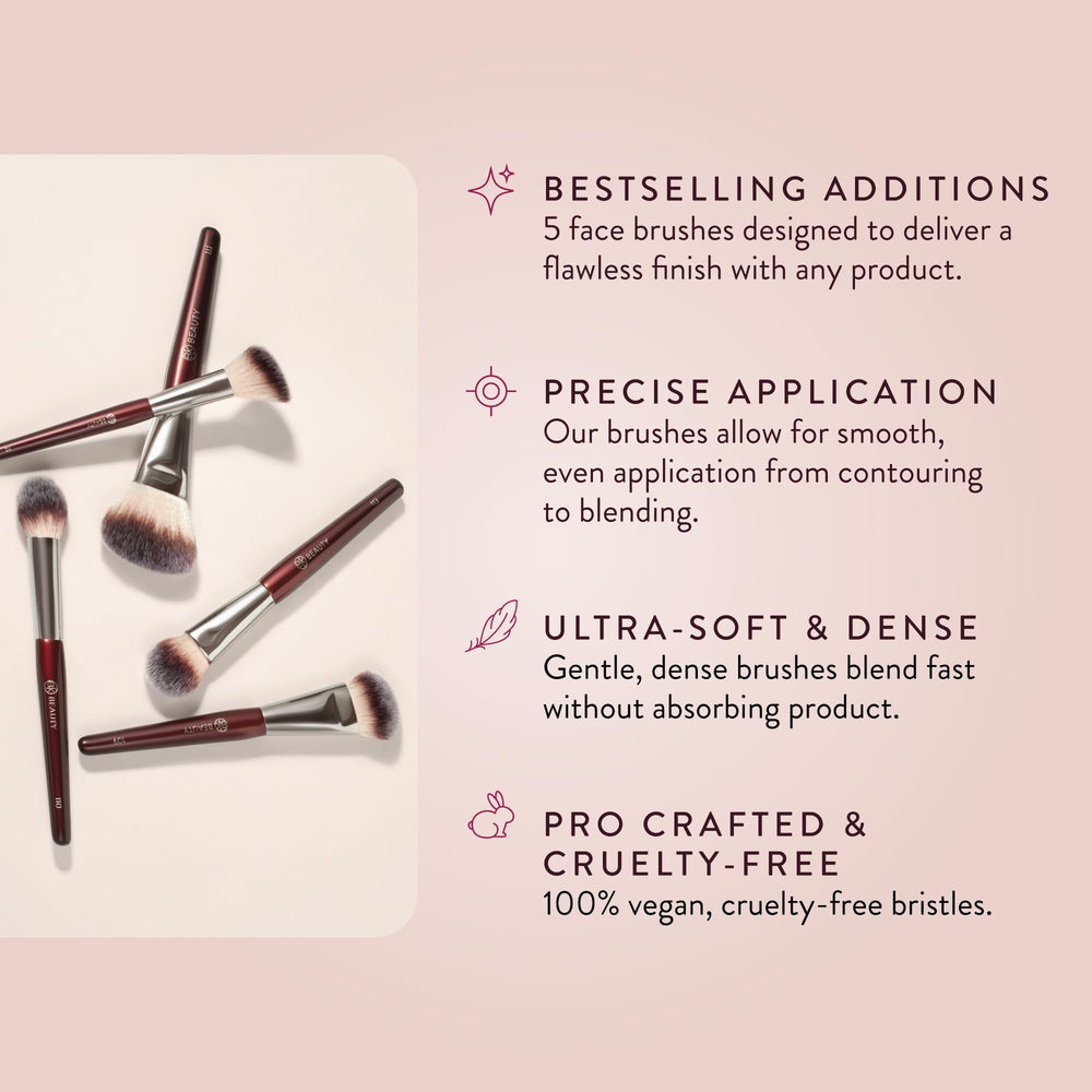 BK Beauty pinceau bronzer dense, rendu naturel et progressif.