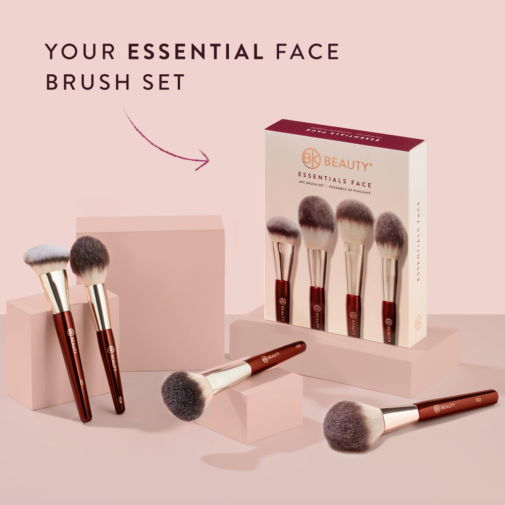 BK BEAUTY ensemble pinceaux visage 4 pièces pour un rendu professionnel