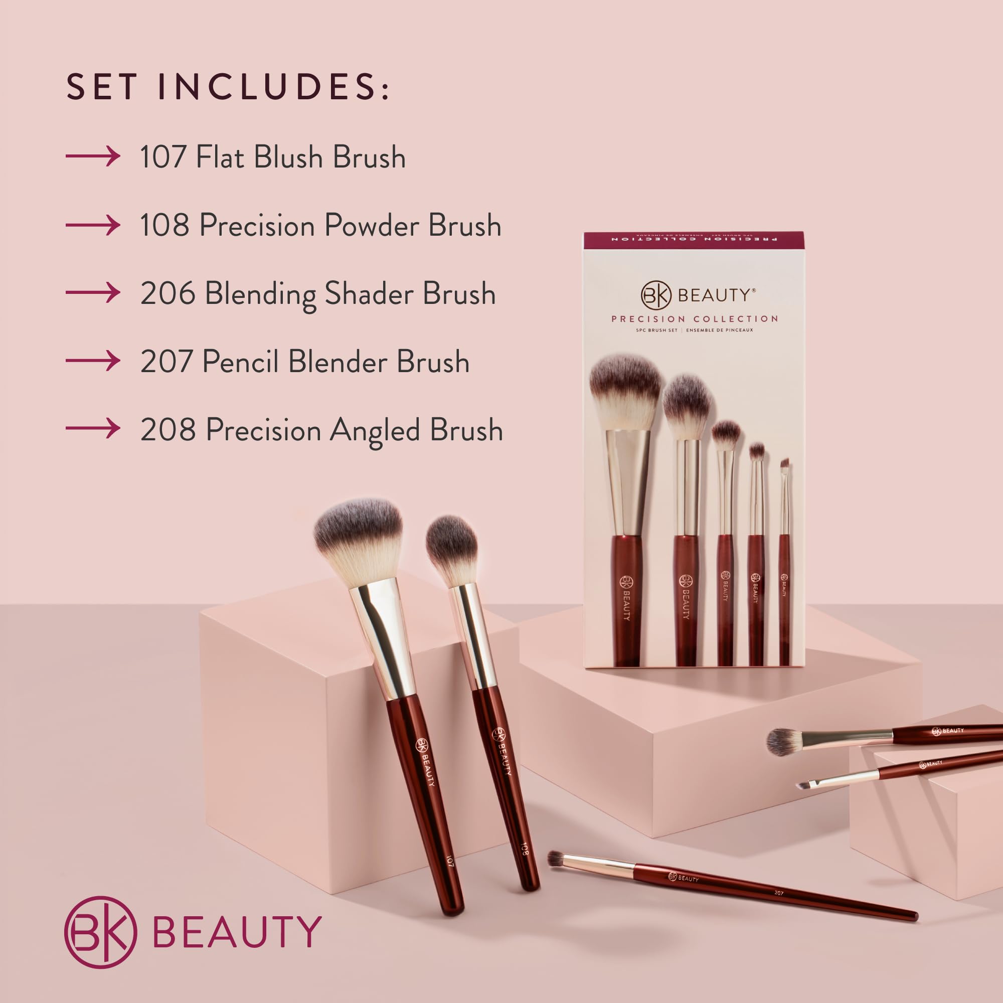 Pinceau BK Beauty angule-precision 208, ligne d’eyeliner précise.