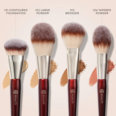 BK BEAUTY pinceau poudre conique pour précision sur les joues et le teint