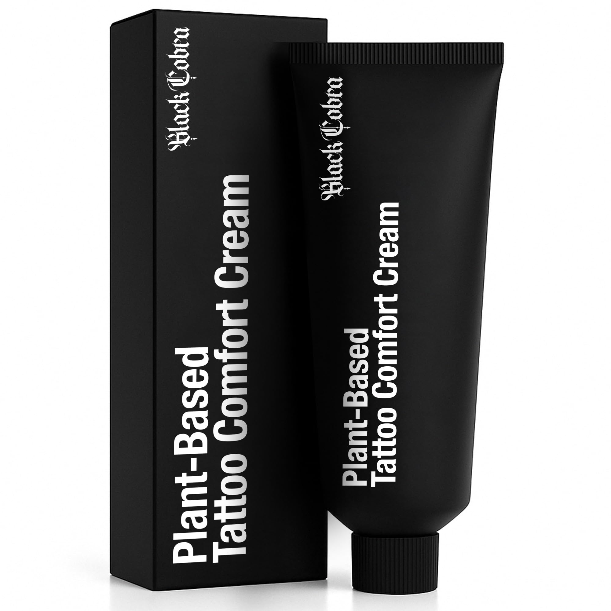 Black Cobra Crème anesthésie tatouage – aperçu avant tatouage pour surface lisse.