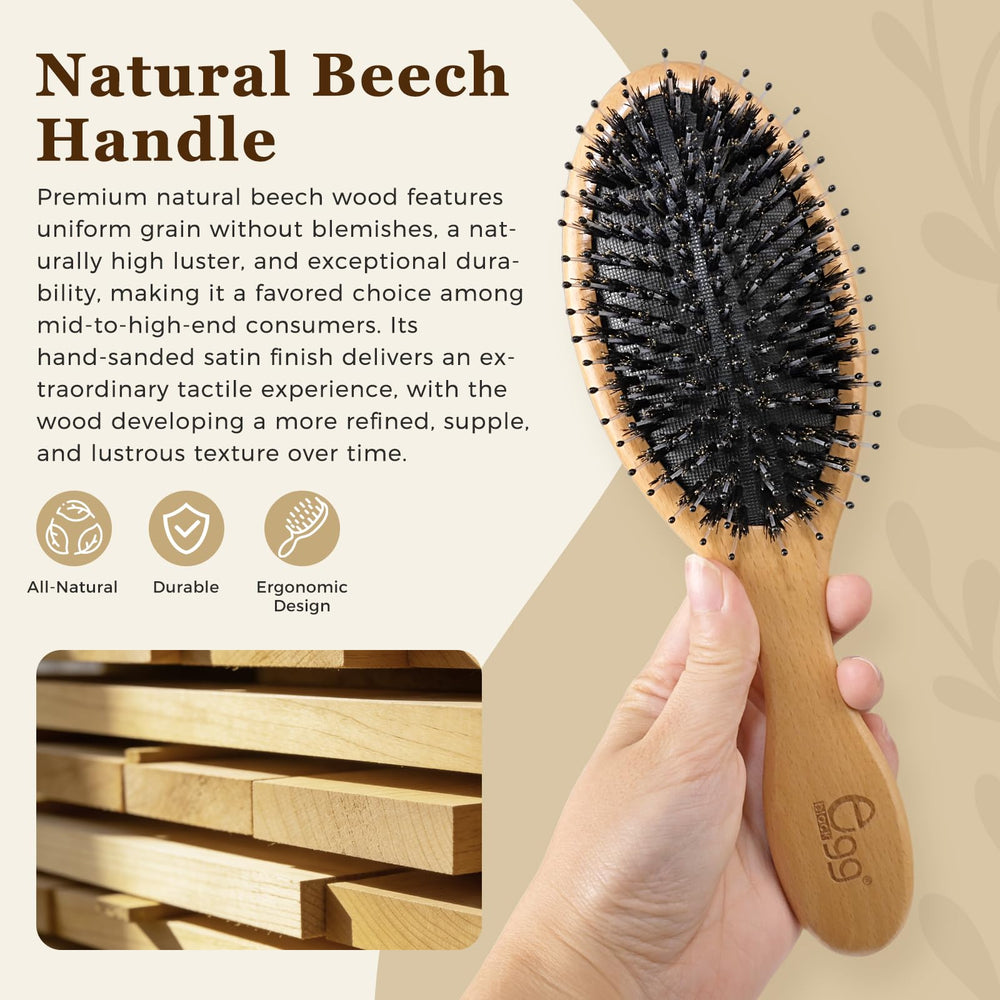 Distribution des huiles naturelles avec la brosse BLACK EGG.