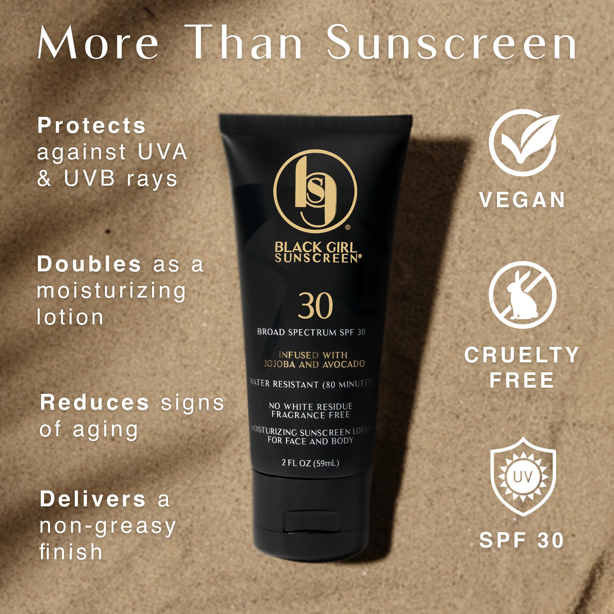 BLACK GIRL SUNSCREEN huile d avocat pour hydratation durable