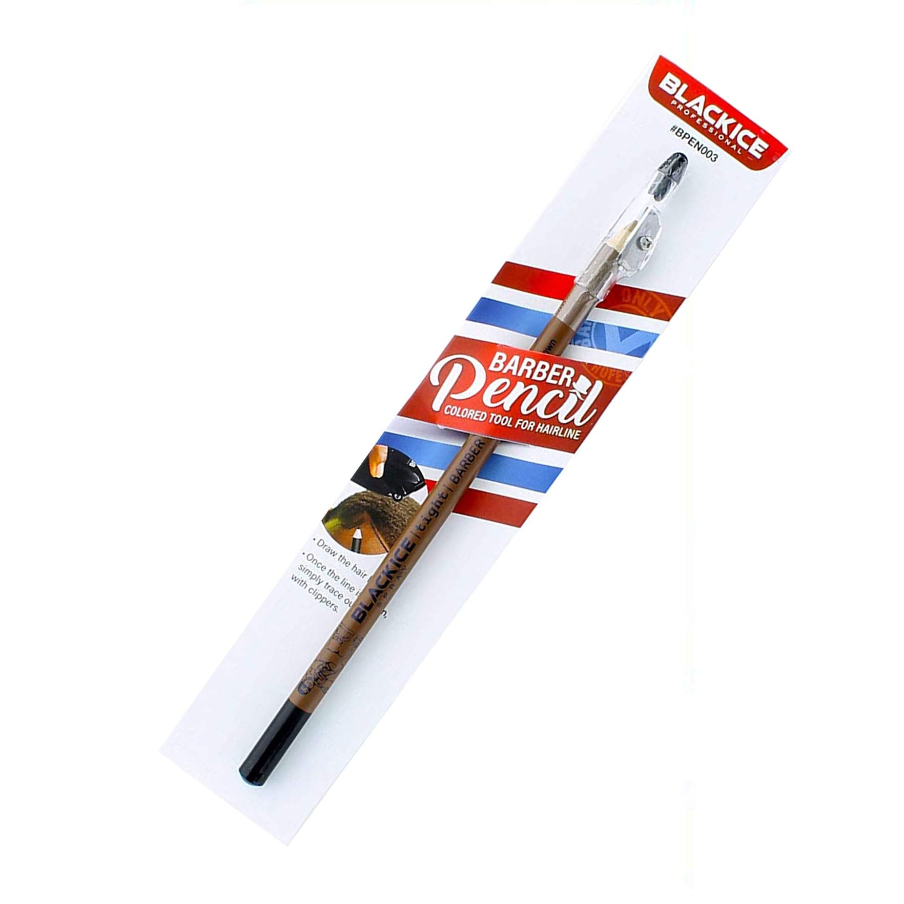 Black Ice Stylo-Barbier Spray application précise: contour net et durable