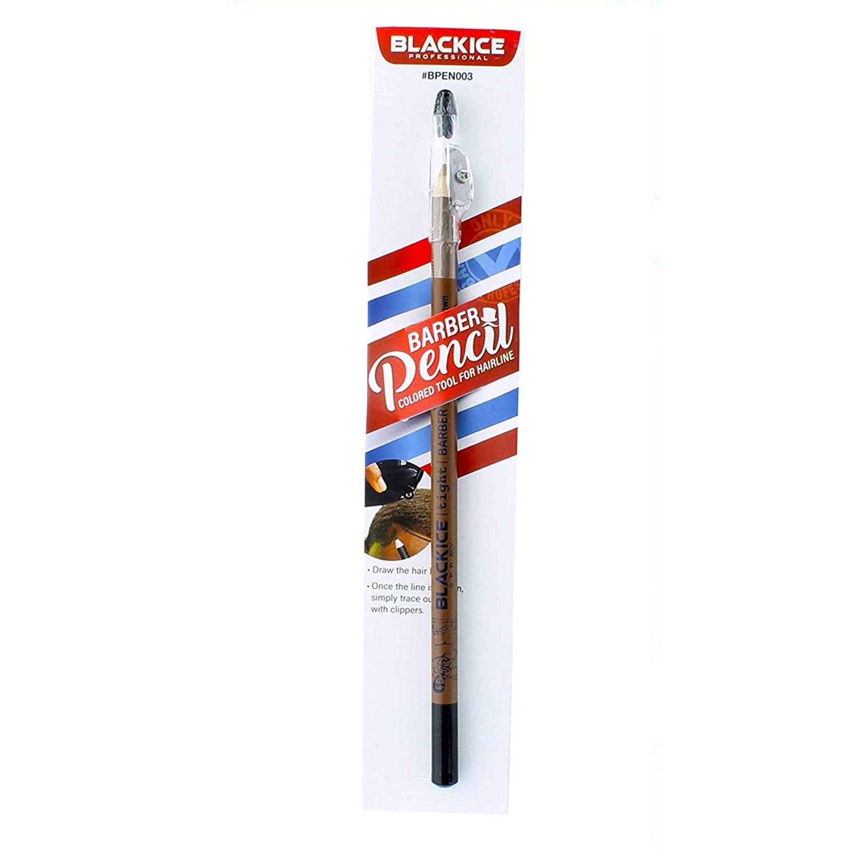 Black Ice Stylo-Barbier Spray rasage-fin: finition propre autour de la ligne