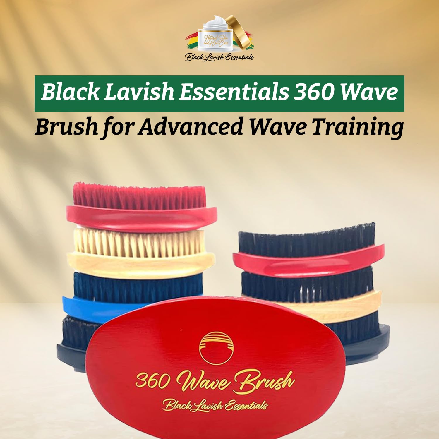 Emballage élégant présentant la brosse Black Lavish Essentials.