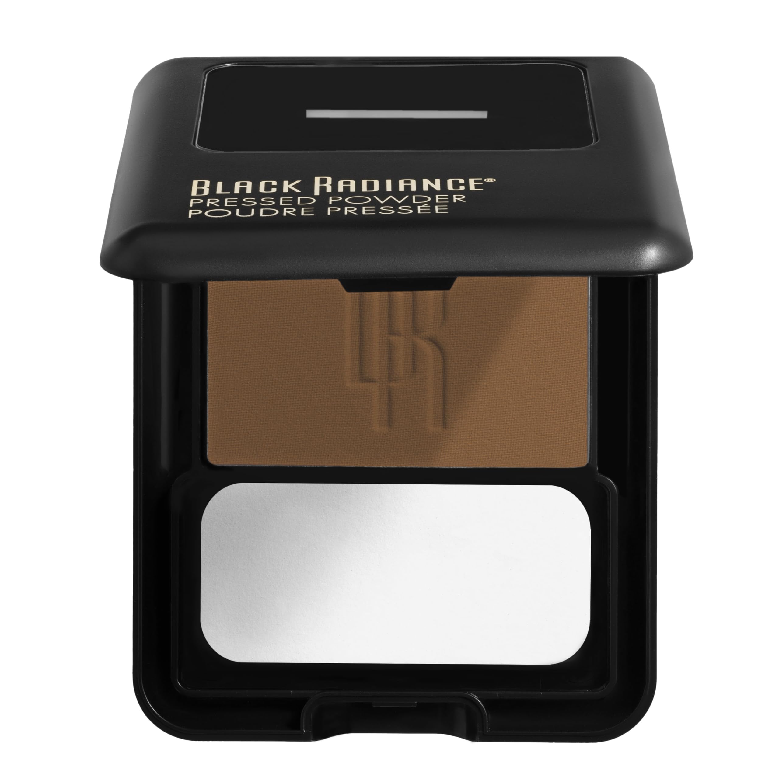 Poudre pressée Black Radiance avec éponge intégrée pour application fluide