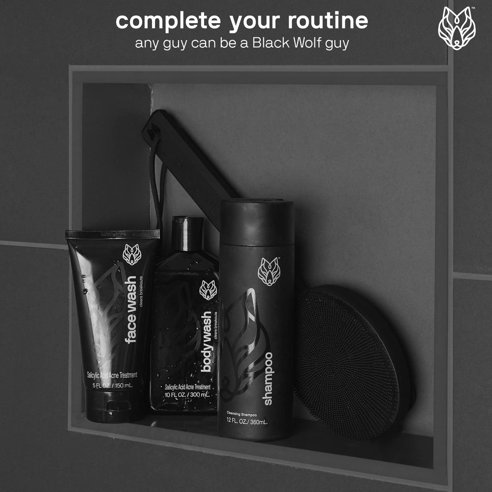 Coffret cadeau Black Wolf: ensemble pratique pour homme actif.