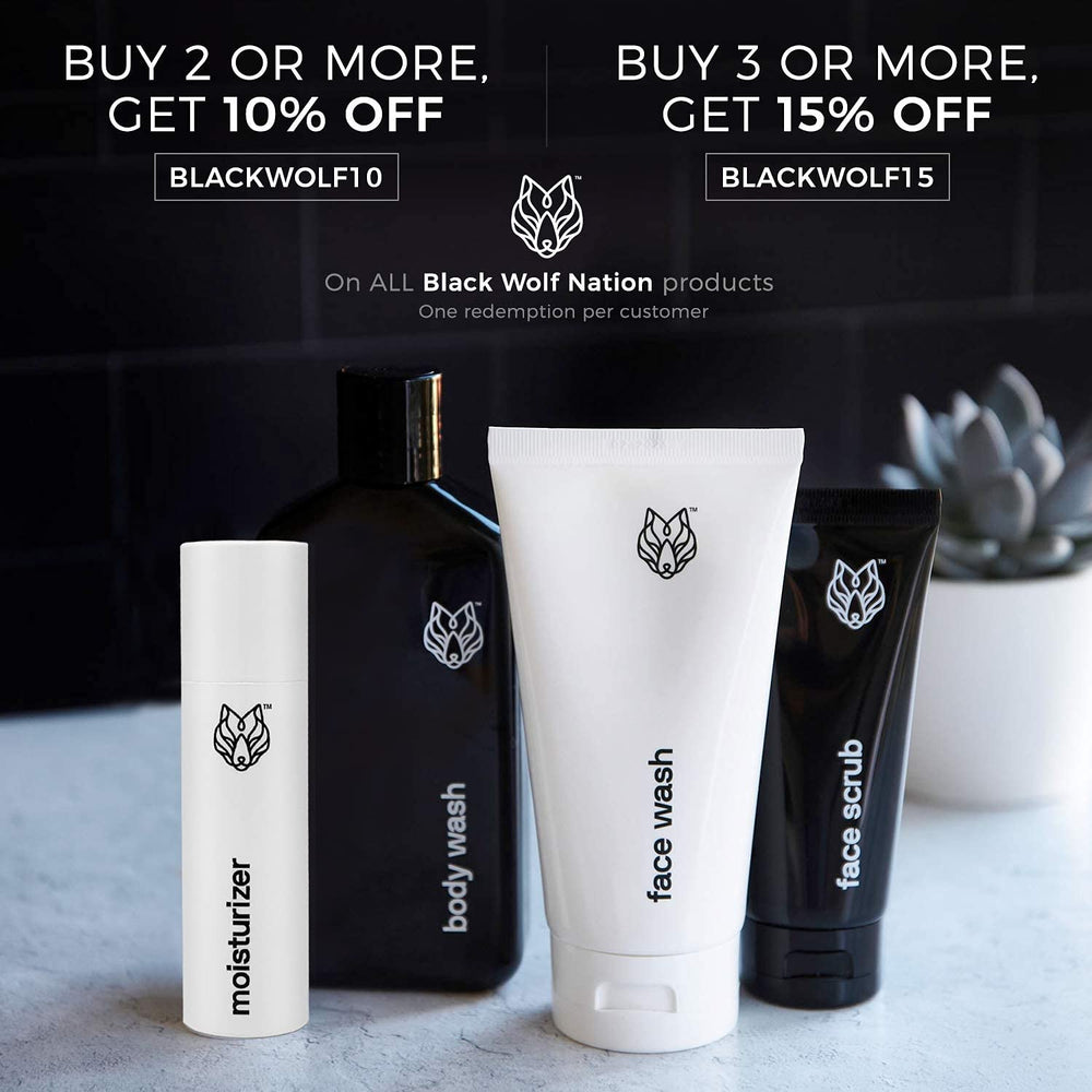Sans cruauté envers les animaux et sans sulfate, Black Wolf certifié.