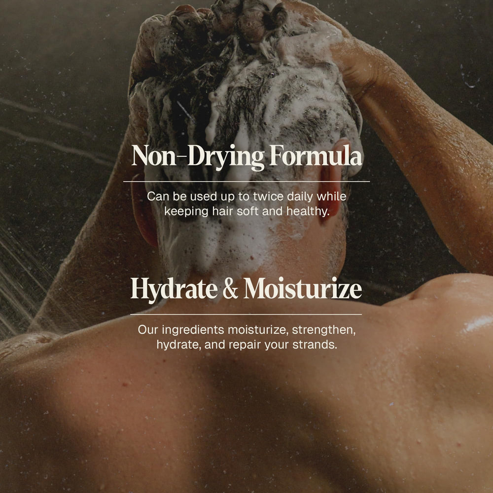 Cheveux hydratés après utilisation du Shampoing Black Wolf