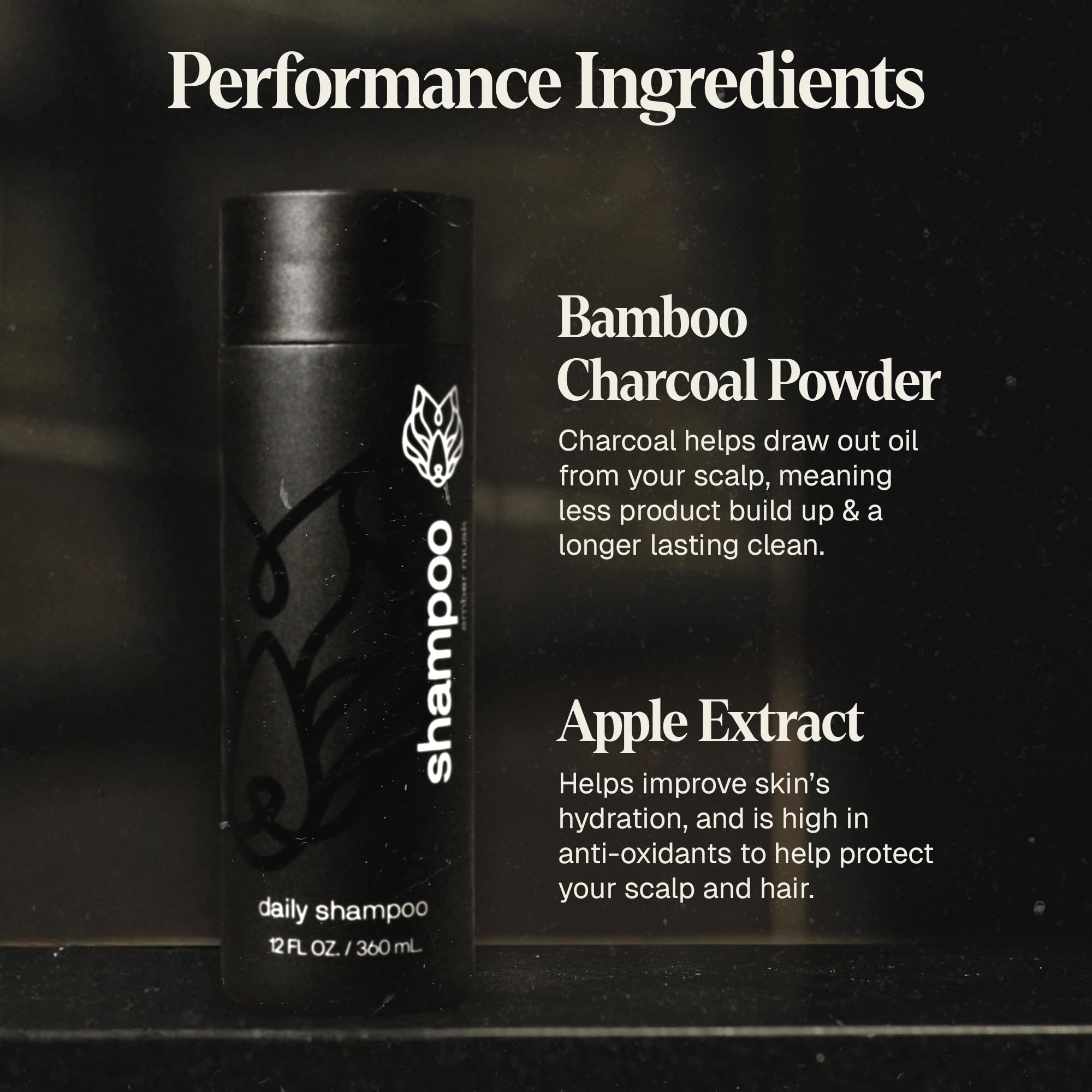 Parfum bourbon-tabac du shampoing Black Wolf parfume la douche