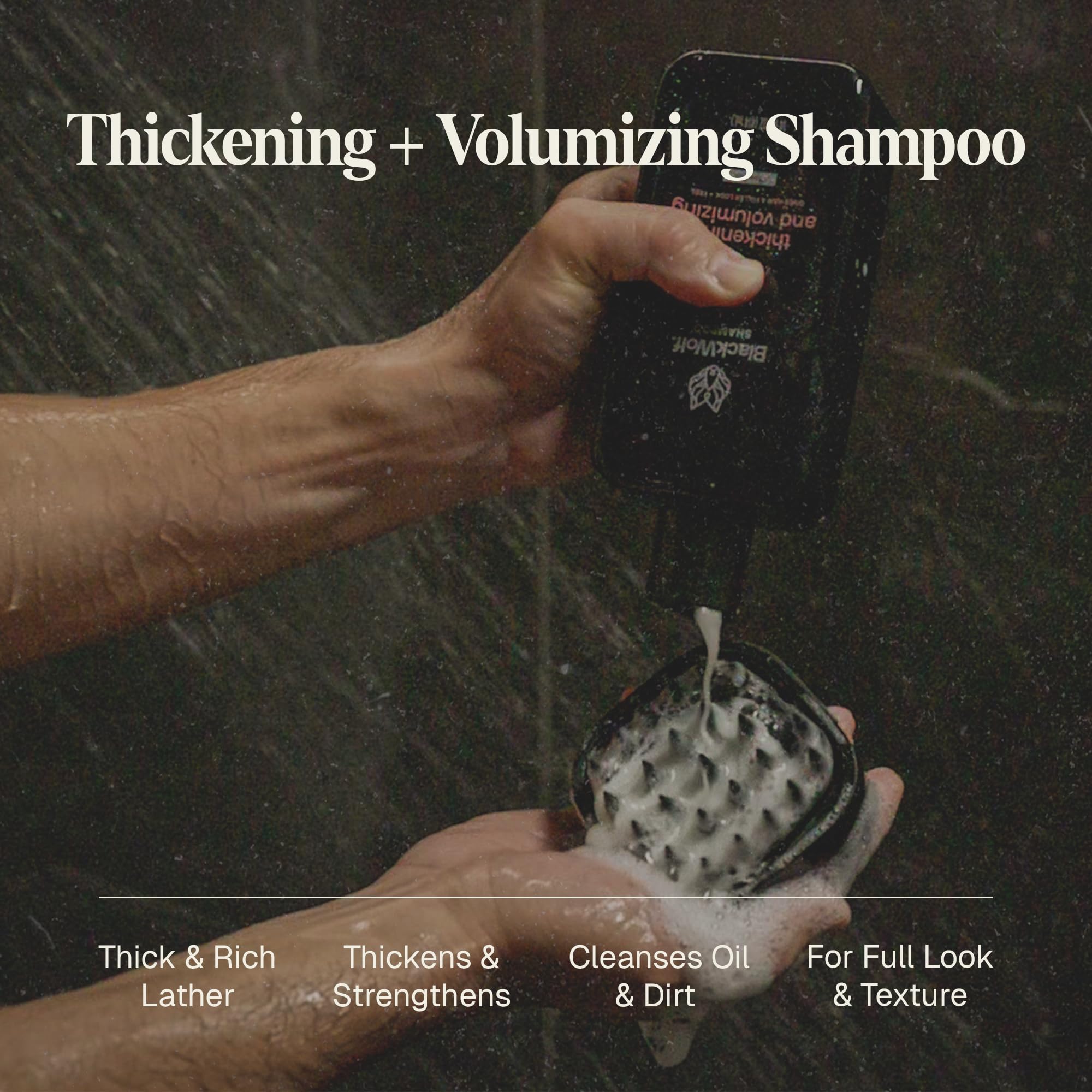 Black Wolf shampoo foam lather energizing cleansing