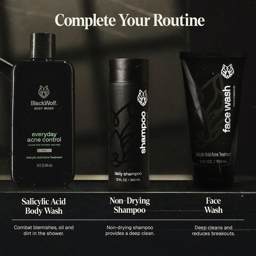 Black Wolf utilisation quotidienne pour hommes et femmes, soins du corps.