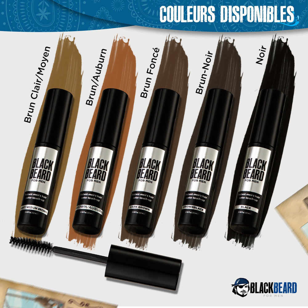 Blackbeard for Men – couverture gris barbe et moustache, résultat naturel.
