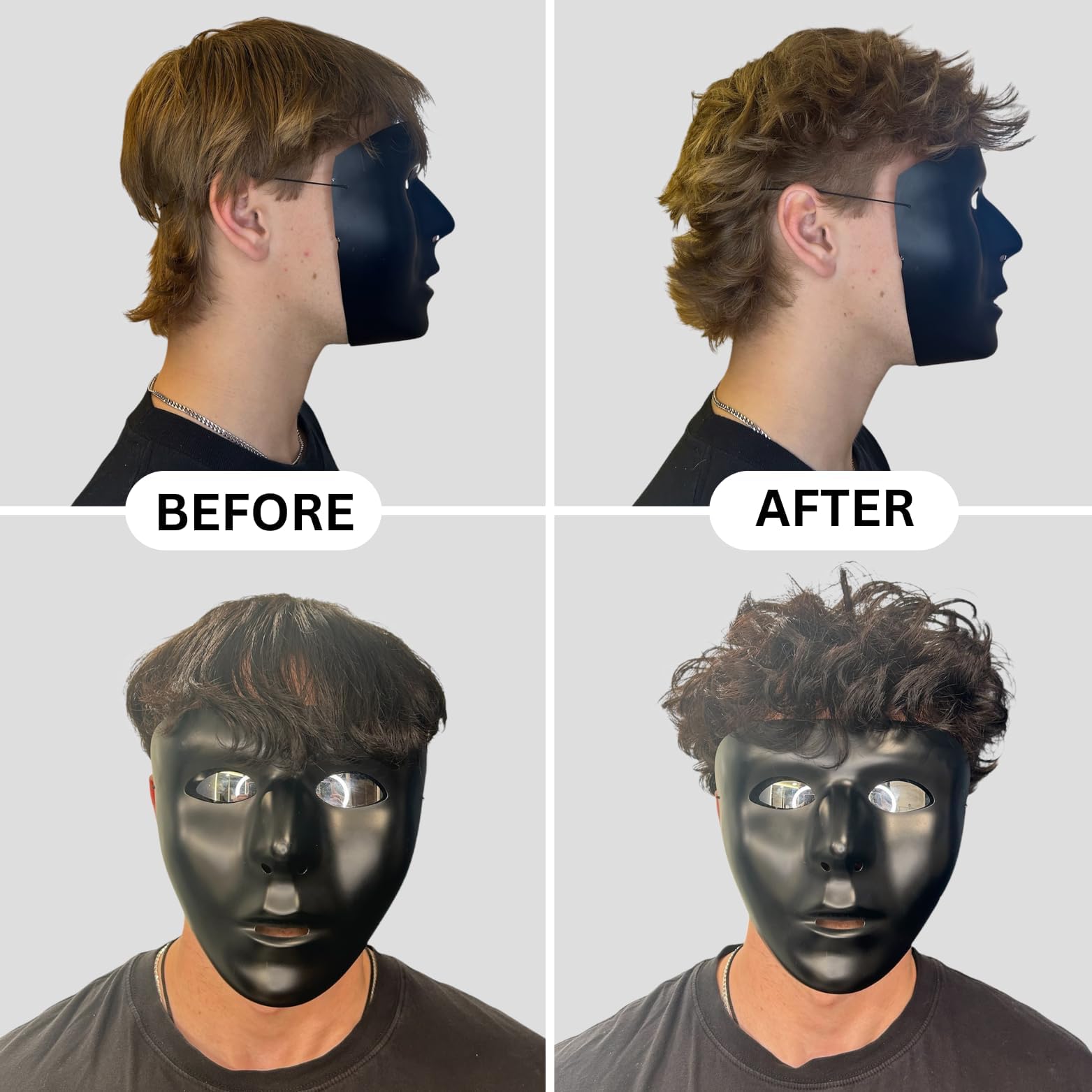 BlackMask emballage-etiquette: emballage compact et pratique.