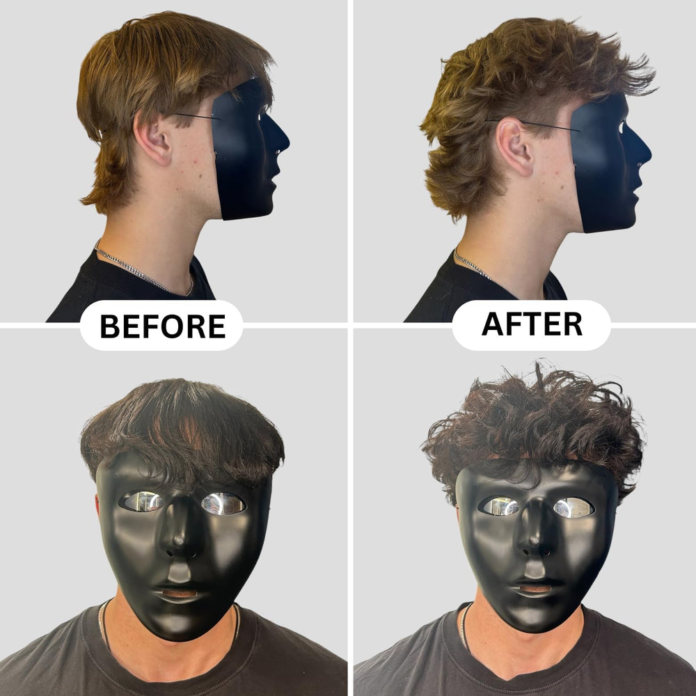 BlackMask emballage-etiquette: emballage compact et pratique.