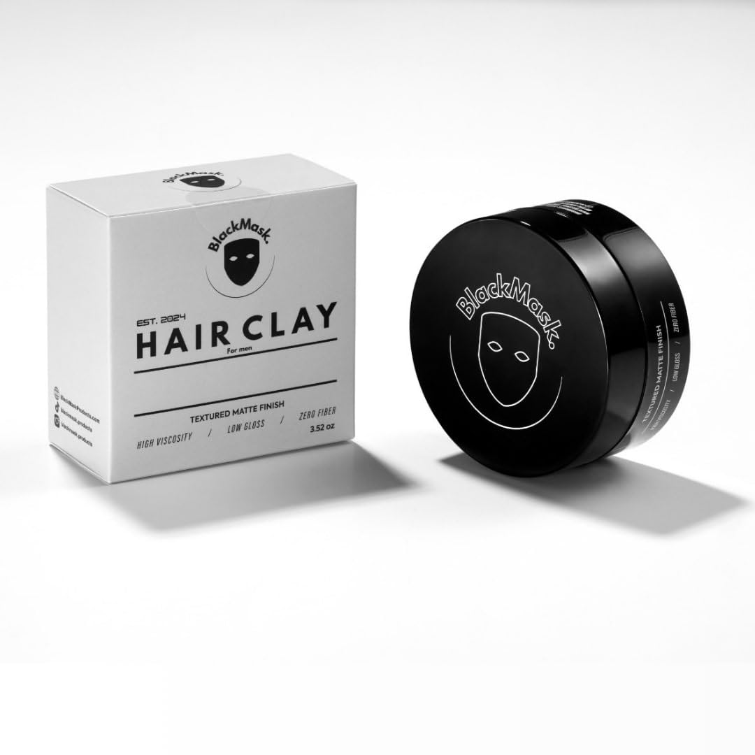 BlackMask Hair Clay volume instantané pour cheveux plus fournis et dynamiques