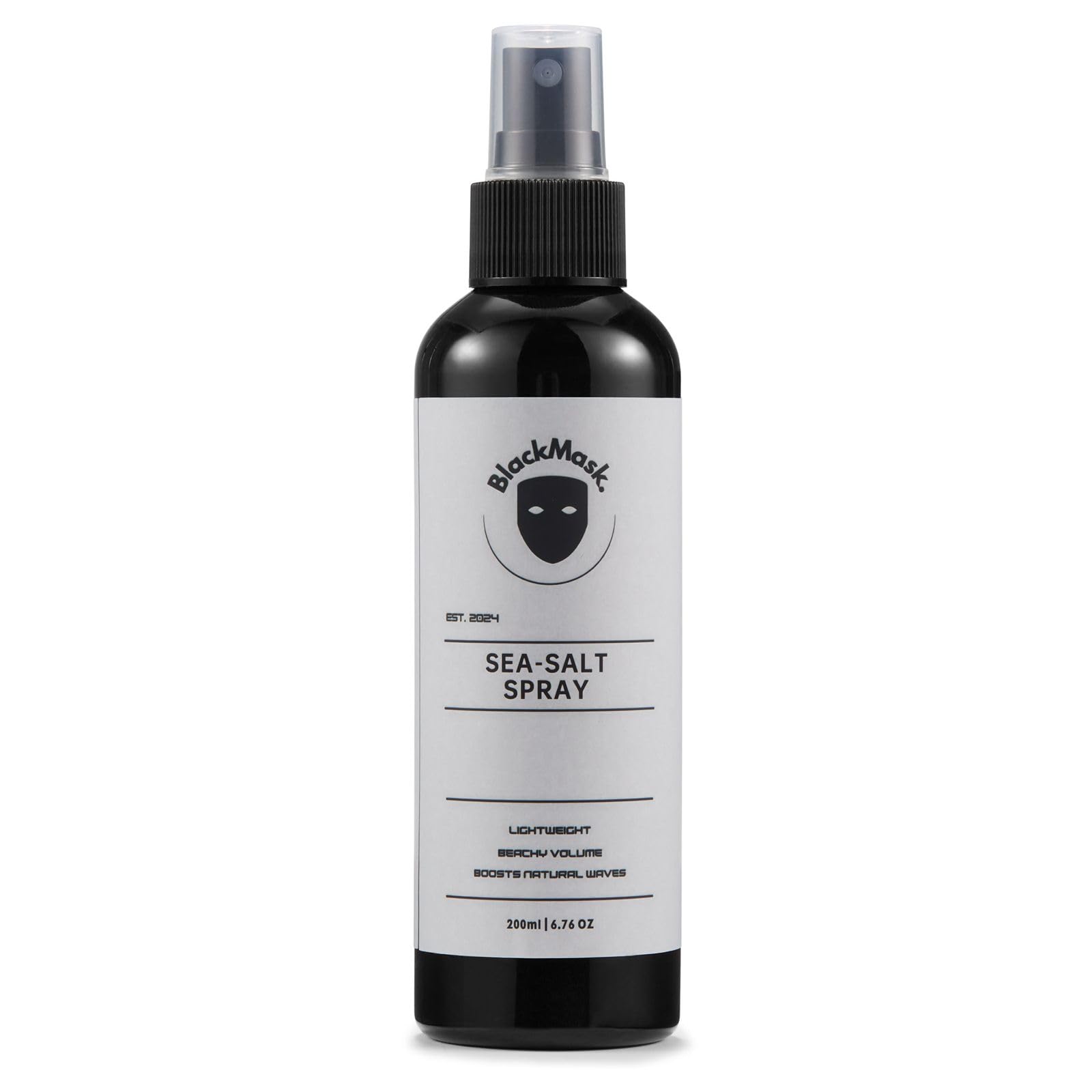 BlackMask spray sel de mer - bouteille pour volume naturel et coiffage léger.