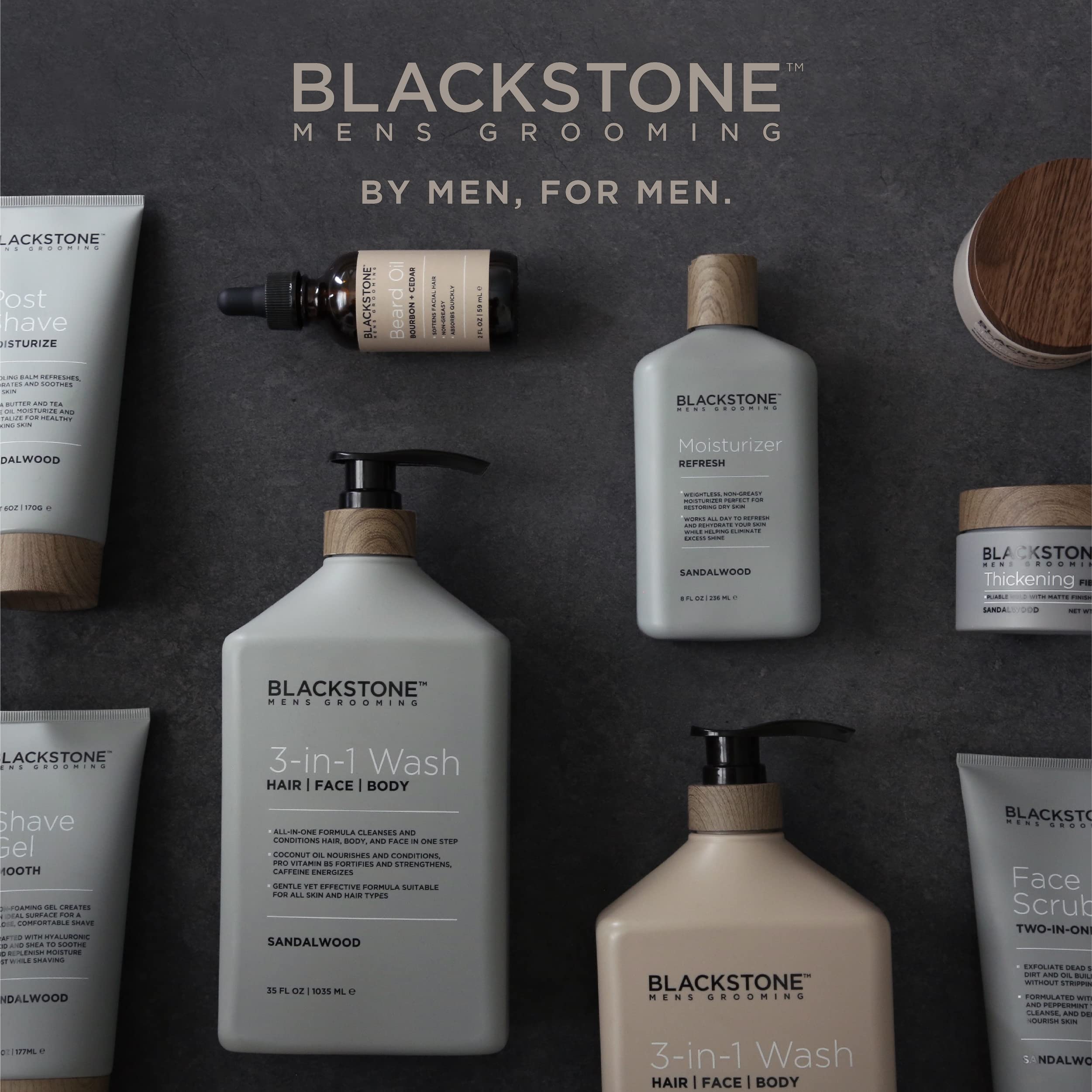 Blackstone 3-en-1: huile de graines de chanvre, soin hydratant.