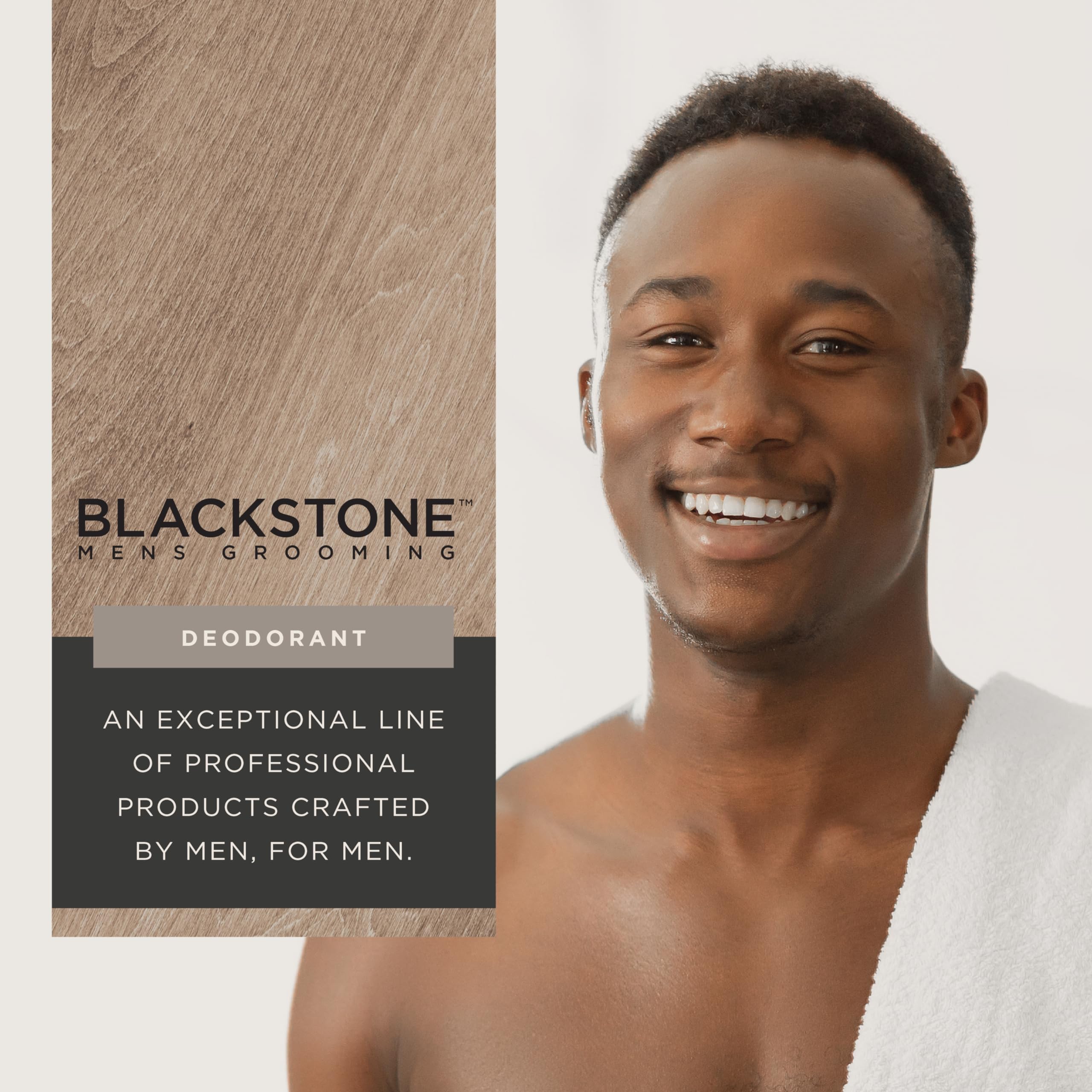 Application douce du déodorant Blackstone sans aluminium sur la peau