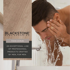 Texture exfoliante douce Blackstone, peau prête et lumineuse.