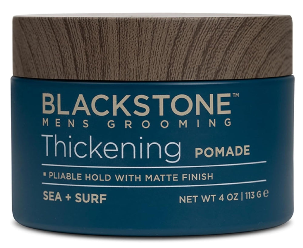 Blackstone water-based formula keeps hair light and clean-feeling.